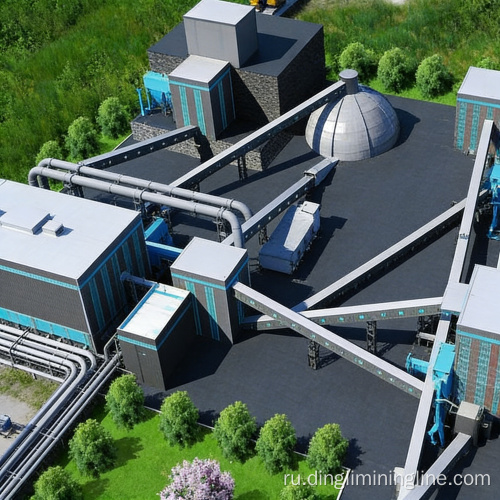 Линия по производству экологически чистого песка и заполнителя производительностью 1200 т/ч